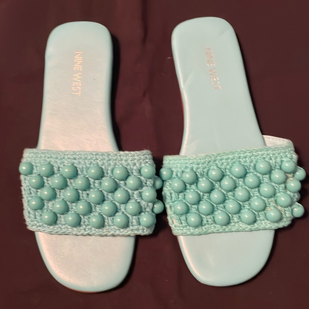 Nine West turquoise sandals